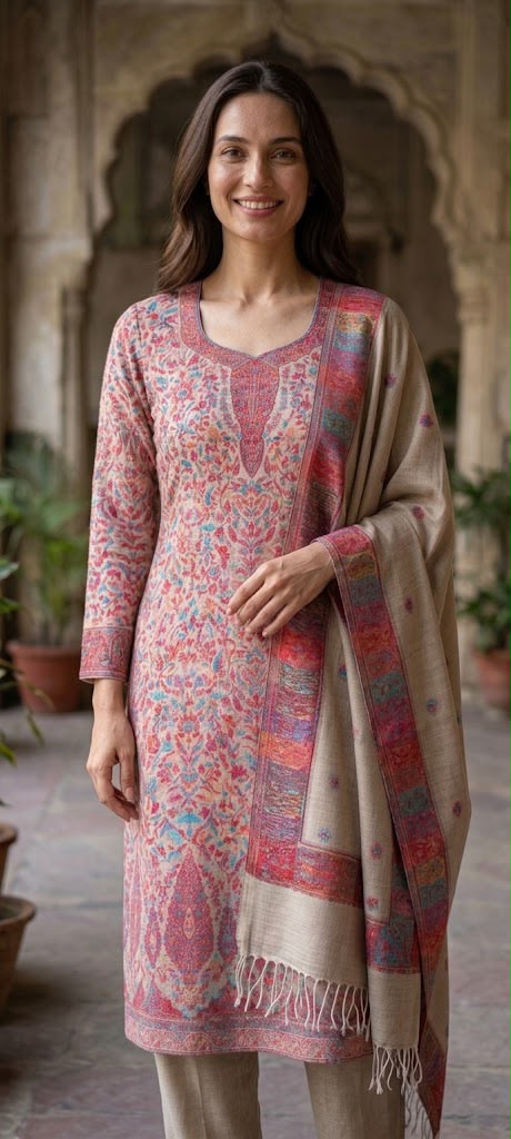 Natural Beige Pure Kani silk