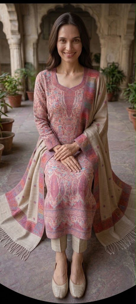 Natural Beige Pure Kani silk