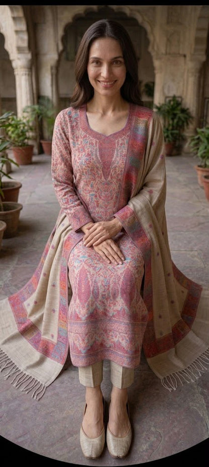 Natural Beige Pure Kani silk