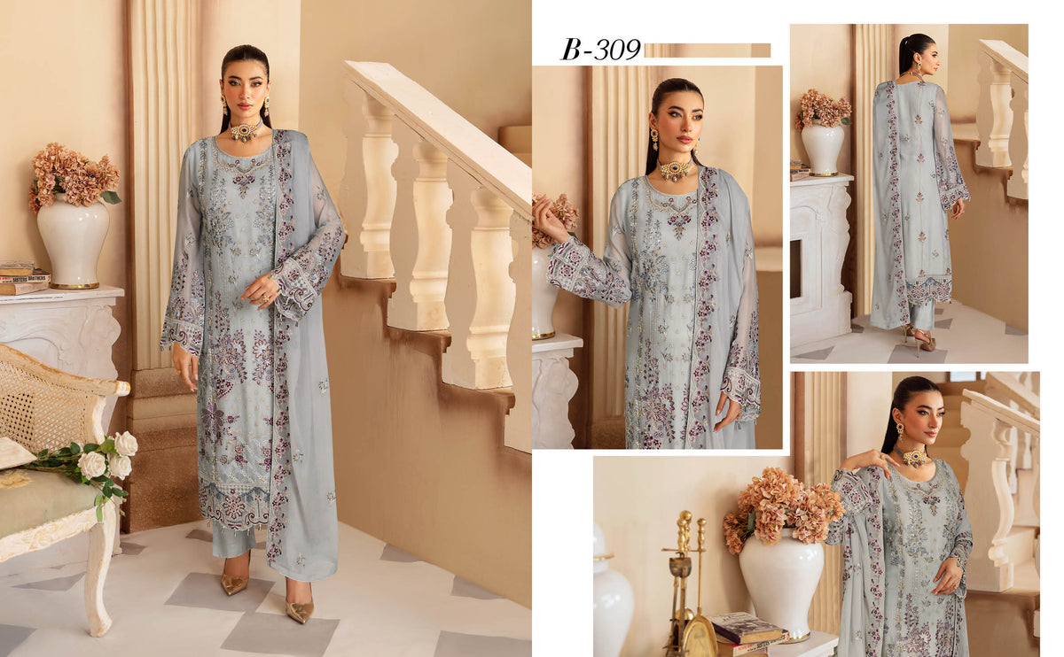 Ramsha Sangeet Chiffon Vol 03 - Design 09 — view 1
