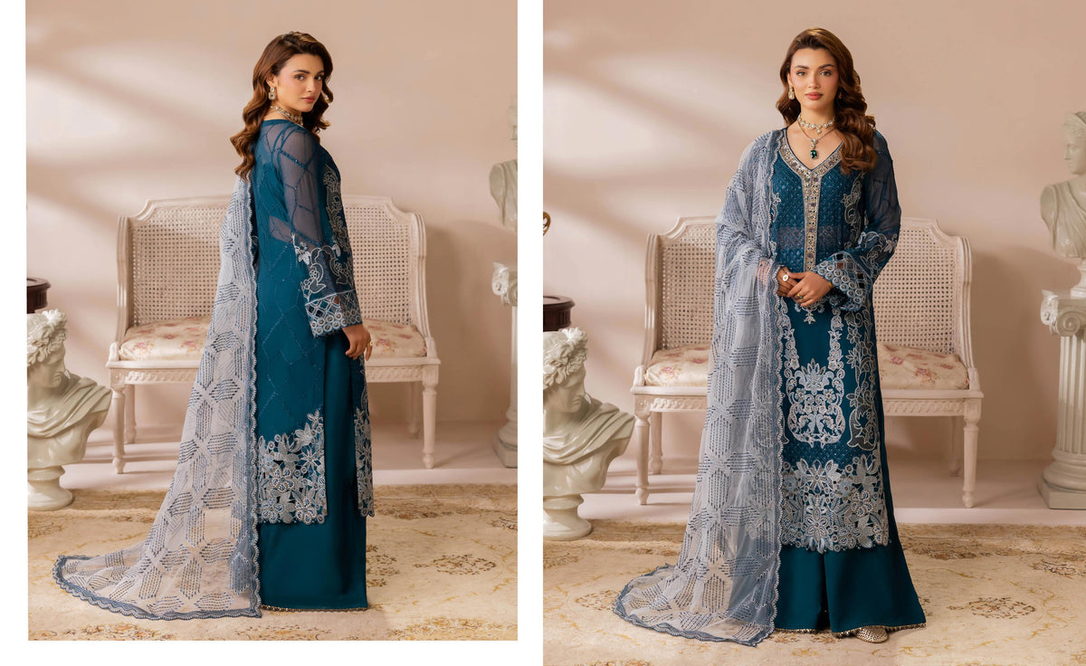 Ramsha Satrangi Chiffon Vol 01 - Design 01 — view 1
