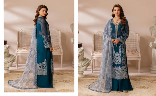 Ramsha Satrangi Chiffon Vol 01 - Design 01 — view 1
