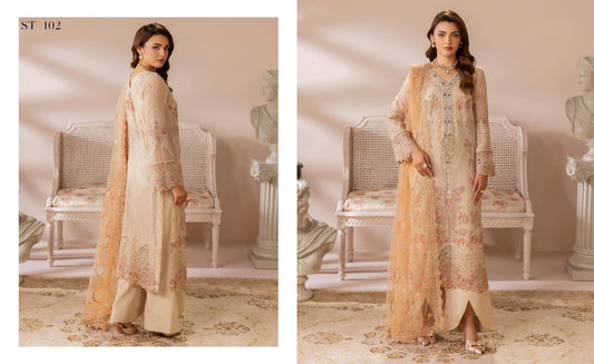 Ramsha Satrangi Chiffon Vol 01 - Design 02 — view 1