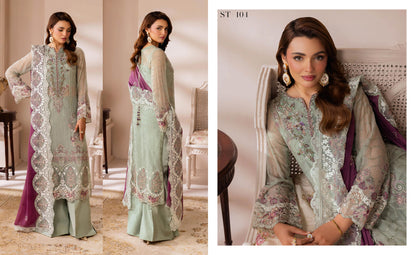 Ramsha Satrangi Chiffon Vol 01 - Design 04 — view 1