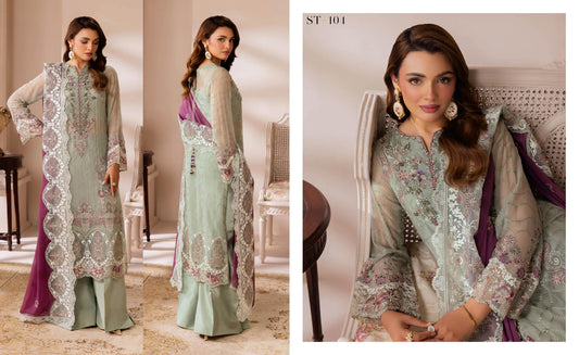 Ramsha Satrangi Chiffon Vol 01 - Design 04 — view 1