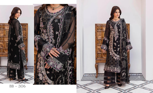 Ramsha Sonehri Chiffon Vol 03 - Design 06 — view 1