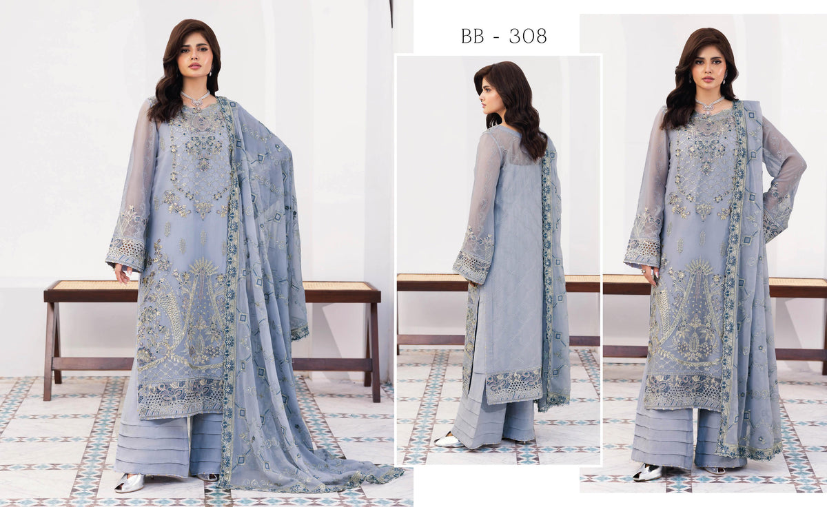 Ramsha Sonehri Chiffon Vol 03 - Design 08 — view 1