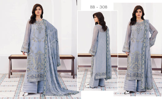 Ramsha Sonehri Chiffon Vol 03 - Design 08 — view 1